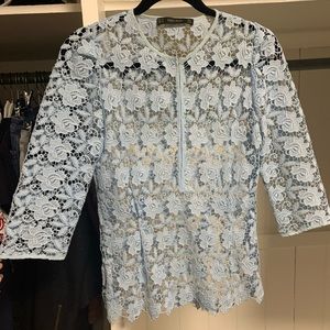 Zara Basic floral Lace top